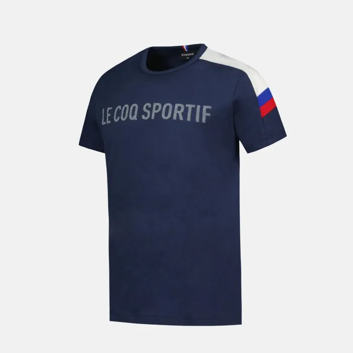 Kids Le Coq Sportif Tshirts Tricolore Tshirt Enfant Blue Light