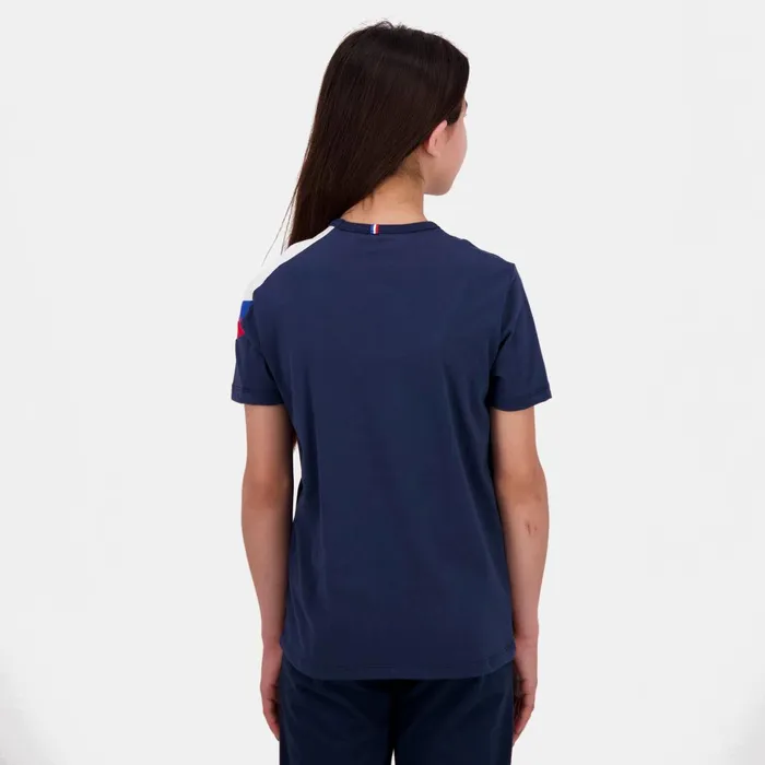 Kids Le Coq Sportif Tshirts Tricolore Tshirt Enfant Blue Light