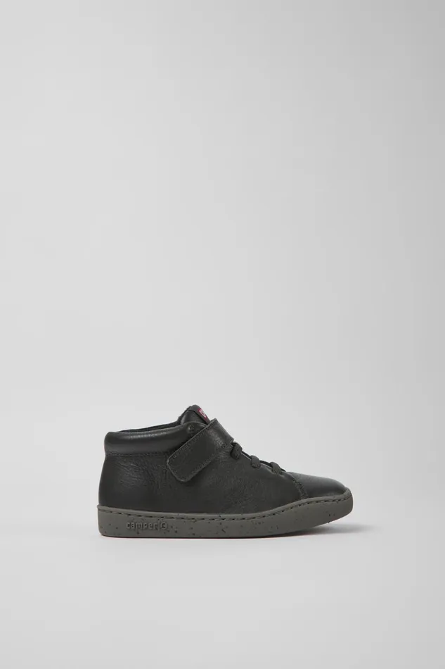 Kids Peu Touring Gray Leather Ankle Boots For Kids Camper Boots Kids Peu Touring Gray Leather Ankle Boots For Kids Camper Boots