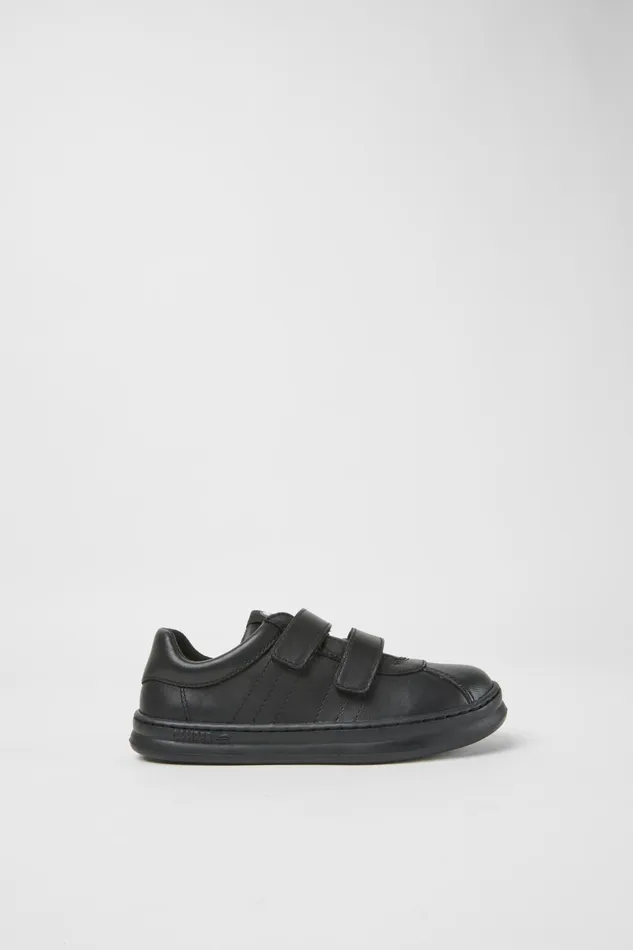 Kids Runner Black Leather And Textile Sneakers Camper Sneakers Kids Runner Black Leather And Textile Sneakers Camper Sneakers