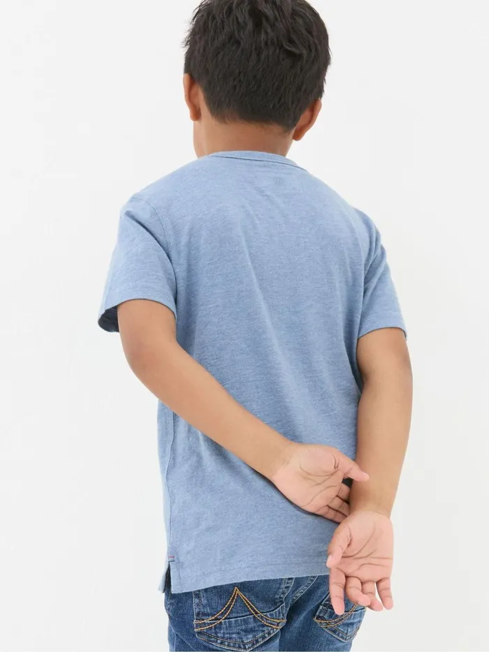 Kids TShirts and Polos Fat Face Blue Bike Stripe TShirt