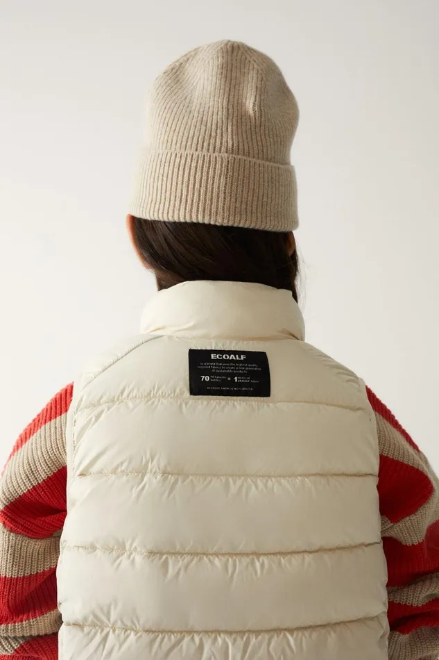 Kids White Kiko Vest Ecoalf Coats And Jackets