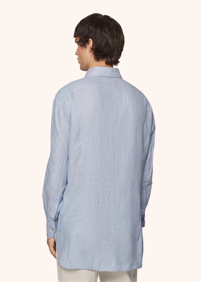 Kiton Shirts STRIPED COTTON SHIRT 8211 Men