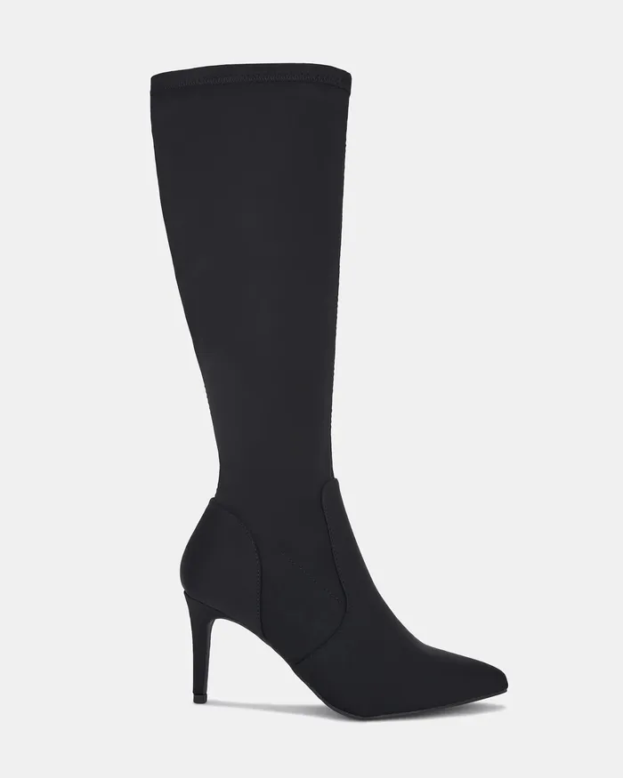 Knee High Boots ORLEANS BLACK NEOPRENE NOVO Shoes Women