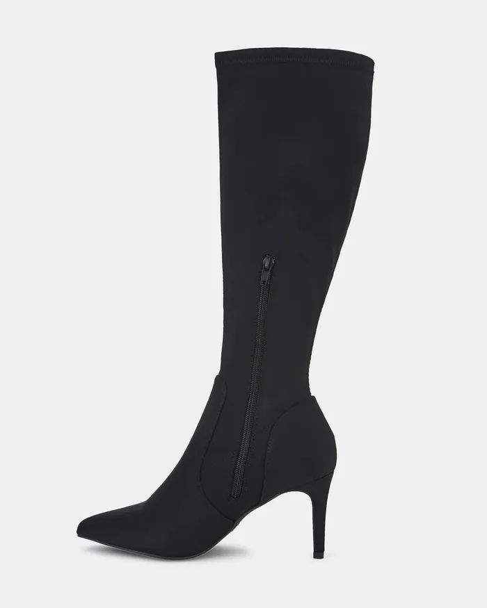 Knee High Boots ORLEANS BLACK NEOPRENE NOVO Shoes Women