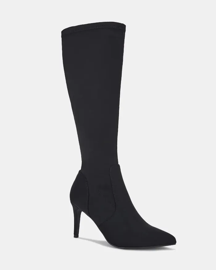 Knee High Boots ORLEANS BLACK NEOPRENE NOVO Shoes Women
