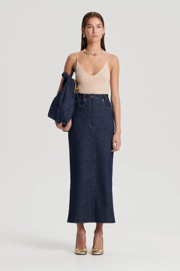 Knitwear Women Scanlan Theodore CASHMERE CAMISOLE Oat