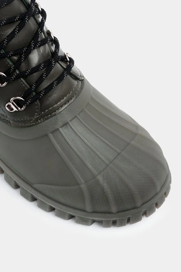 Lace Up Boots Women Stutterheim Patrol Boot Leather Green