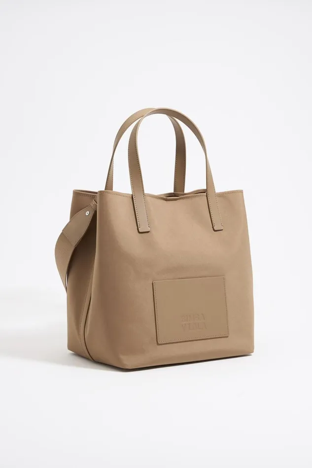 Large Bark Brown Nylon Chihuahua Bag Bark Women Bimba Y Lola Crossbody Bags