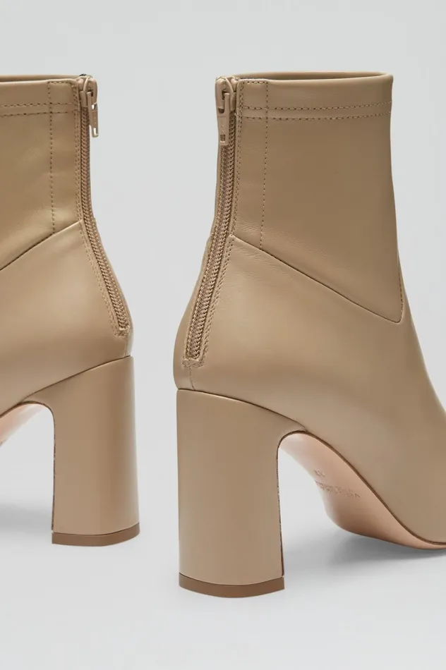 Leather Women Scanlan Theodore STRETCH ANKLE BOOT 85 Nude Leather Women Scanlan Theodore STRETCH ANKLE BOOT 85 Nude