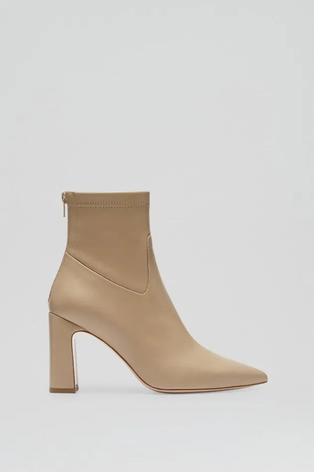 Leather Women Scanlan Theodore STRETCH ANKLE BOOT 85 Nude Leather Women Scanlan Theodore STRETCH ANKLE BOOT 85 Nude