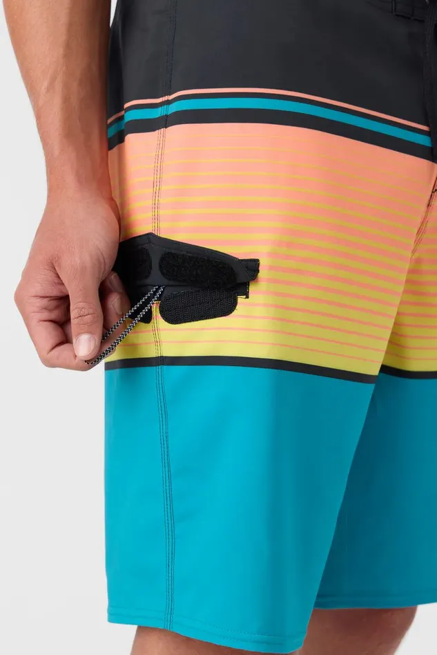 LENNOX STRIPE 21034 BOARDSHORTS Pagoda Blue Men O039NEILL Length