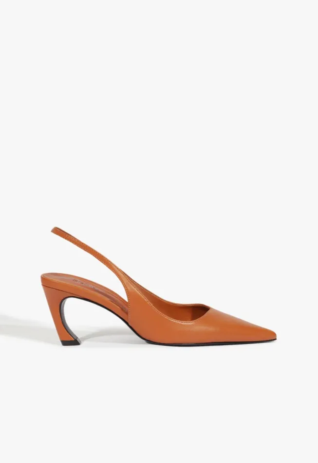 Lexi Sling Mid Pump Brown Women Schutz Shoes