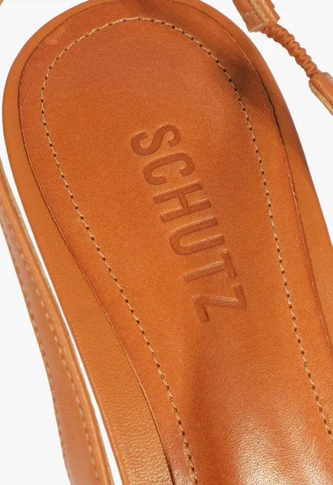Lexi Sling Mid Pump Brown Women Schutz Shoes