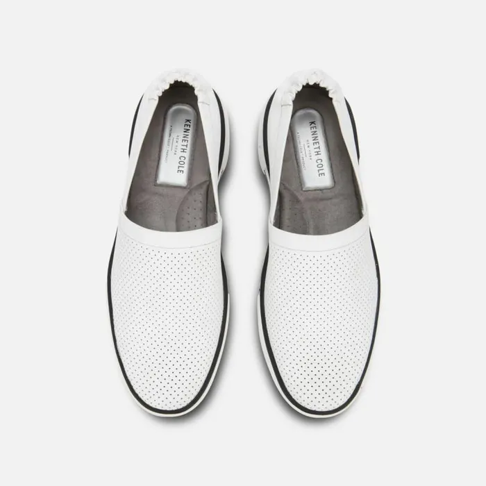 Liam Leather SlipOn Stripe Sneaker White Men Kenneth Cole Sneakers