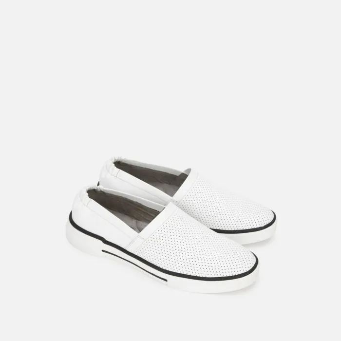 Liam Leather SlipOn Stripe Sneaker White Men Kenneth Cole Sneakers