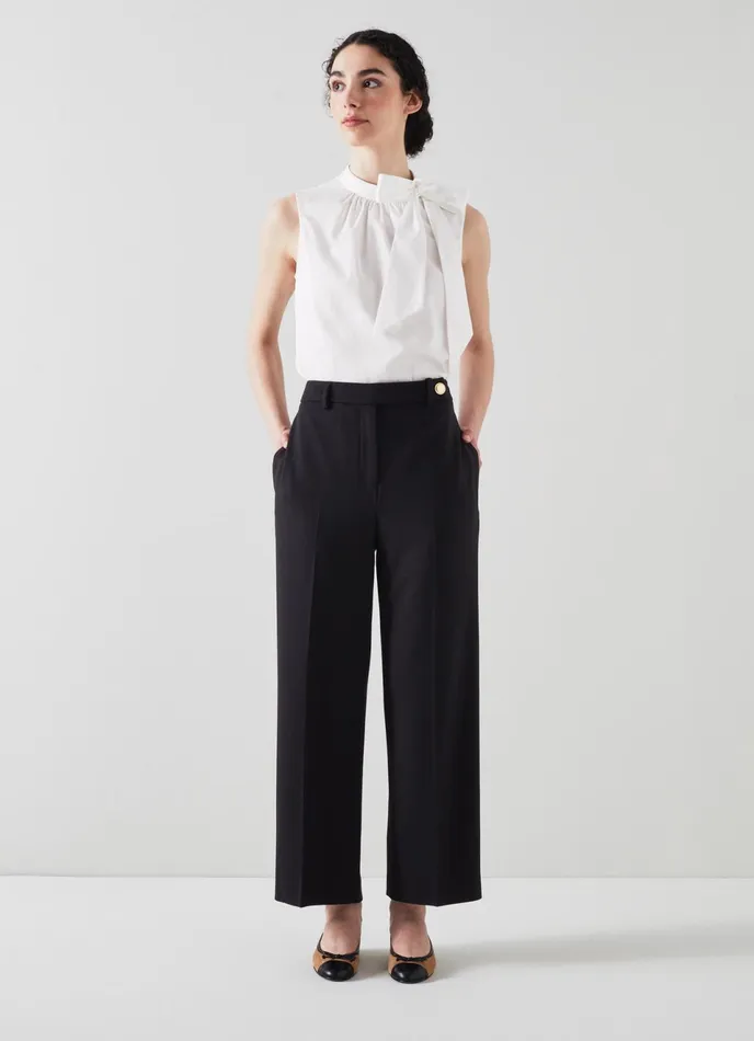 LK Bennett Bibi Black Tailored Trousers Women Trousers