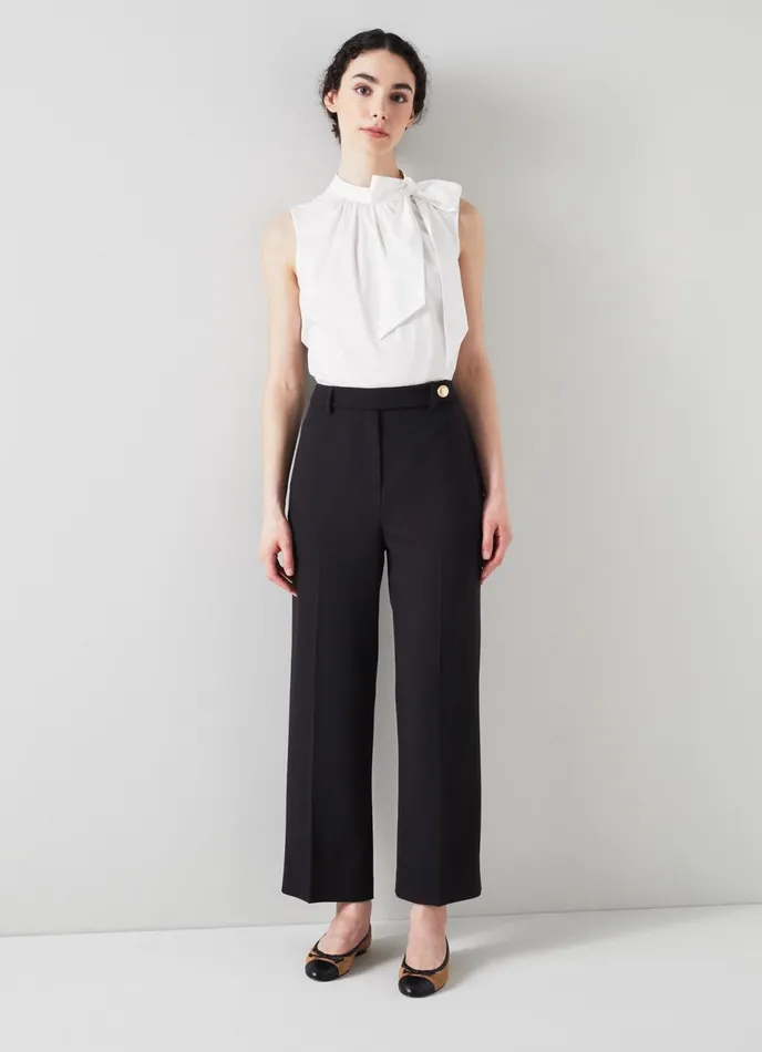 LK Bennett Bibi Black Tailored Trousers Women Trousers