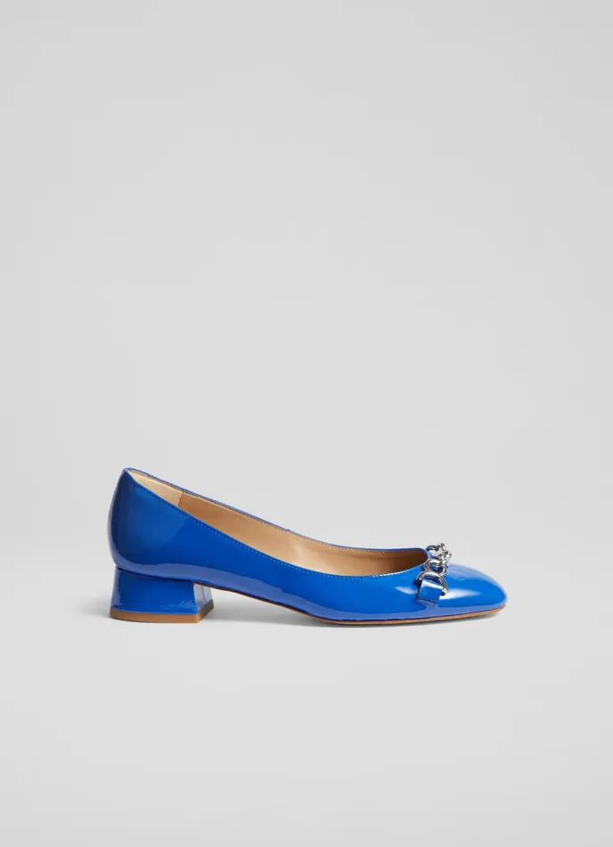 LK Bennett Blakely Ecru Patent Snaffle Pumps Women Flats