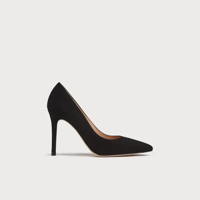 LK Bennett Fern Beige Suede Pointed Toe Courts Women Court Shoes