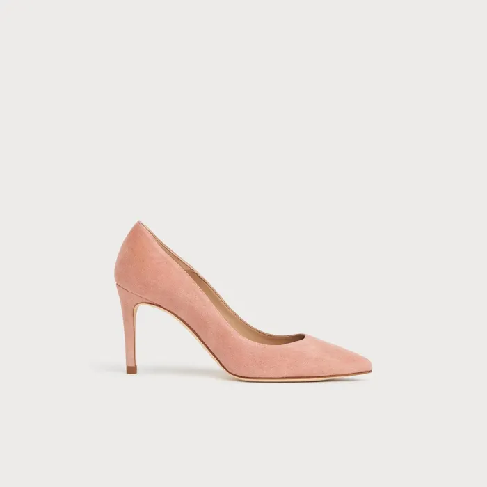 LK Bennett Floret Green Suede Pointed Toe Courts Women Court Shoes