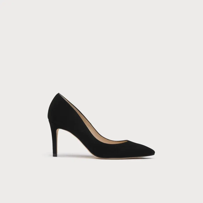 LK Bennett Floret Green Suede Pointed Toe Courts Women Court Shoes