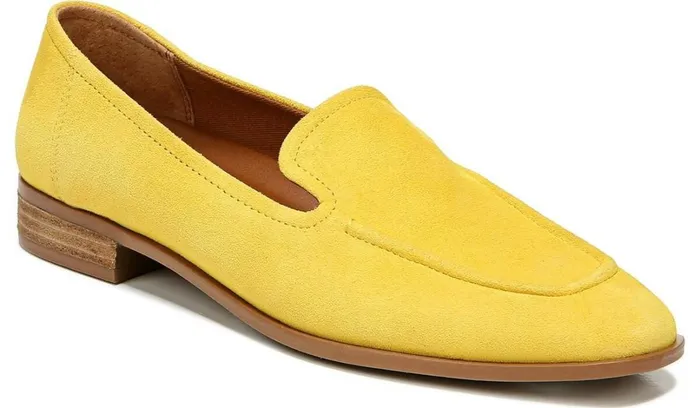 Loafers Women Franco Sarto Franco Clarise Loafer Yellow Suede
