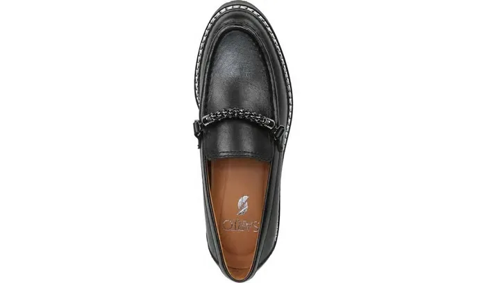 Loafers Women Franco Sarto Sarto Domina Loafer Black Leather