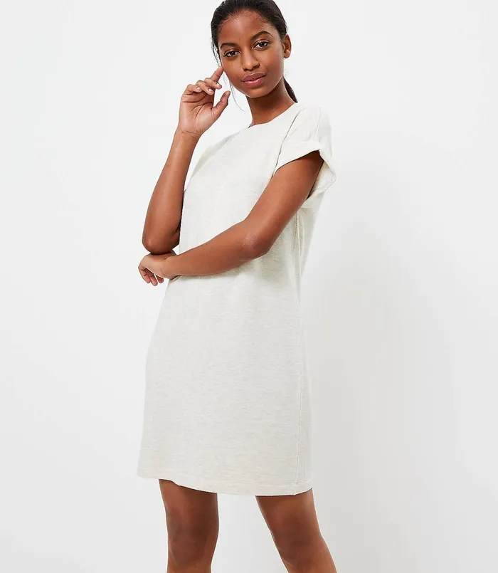 LOFT Lou and Grey Signature Softblend Tee Dress Black Women Loungewear