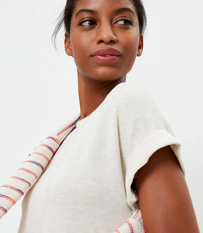 LOFT Lou and Grey Signature Softblend Tee Dress Black Women Loungewear