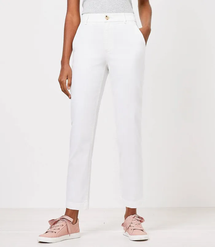 LOFT Petite Perfect Straight Pants In Washed Twill Light Pebble Women Petite Pants LOFT Petite Perfect Straight Pants In Washed Twill Light Pebble Women Petite Pants