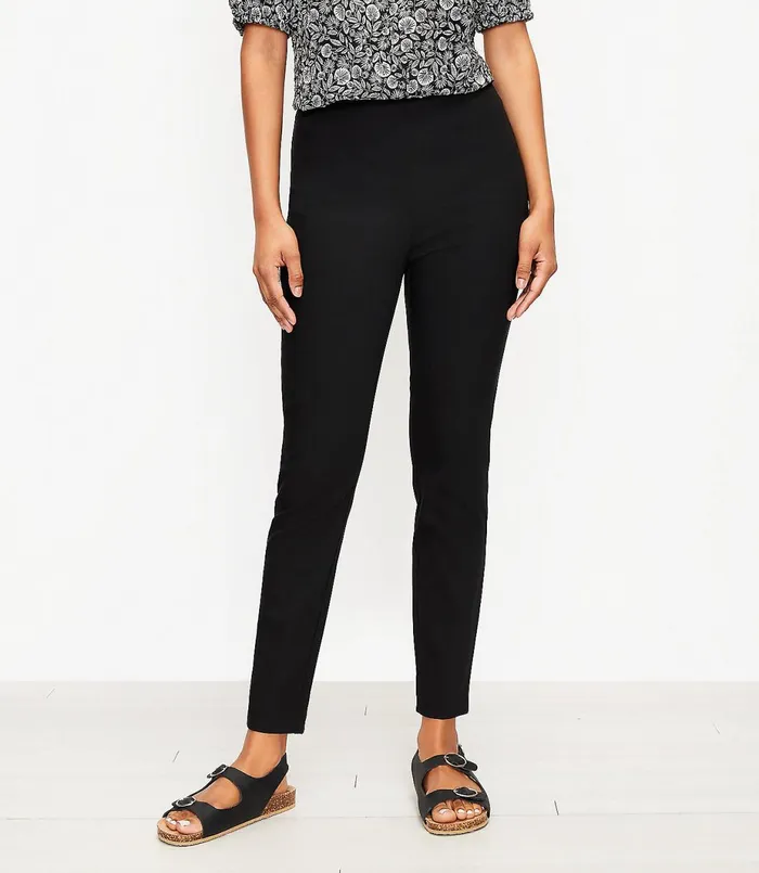 LOFT Petite Side Zip Skinny Pants Black Women Petite Pants