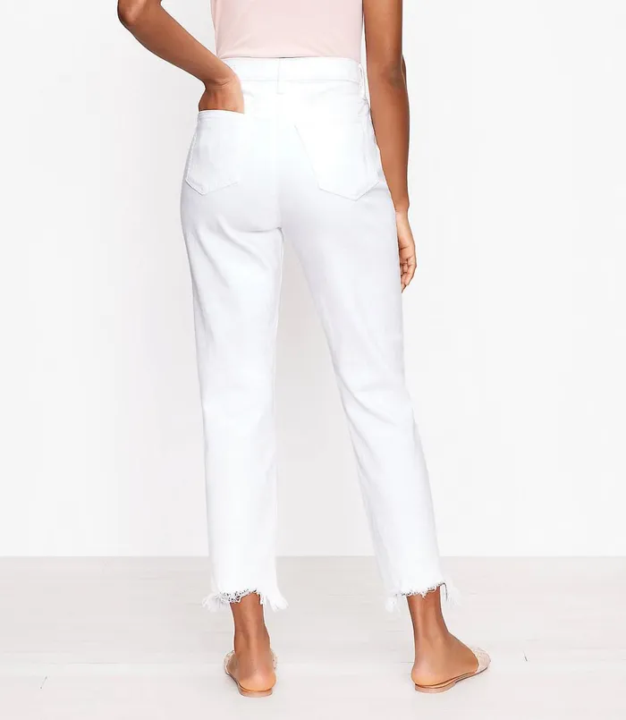 LOFT The 90s Straight Jean In White White Women Jeans