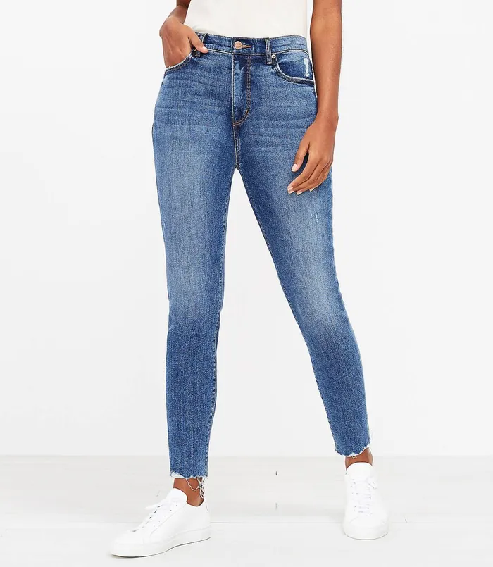LOFT The Fresh Cut High Waist Skinny Ankle Jean In Authentic Mid Vintage Wash Authentic Mid Vintage Wash Women Jeans LOFT The Fresh Cut High Waist Skinny Ankle Jean In Authentic Mid Vintage Wash Authentic Mid Vintage Wash Women Jeans