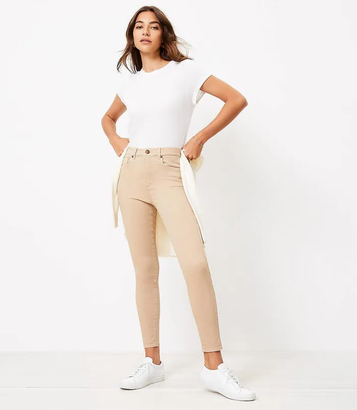LOFT The High Waist Skinny Jean In Chai Latte Chai Latte Women Jeans