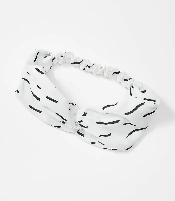 LOFT Top Knot Headband Black Women Hair Accessories