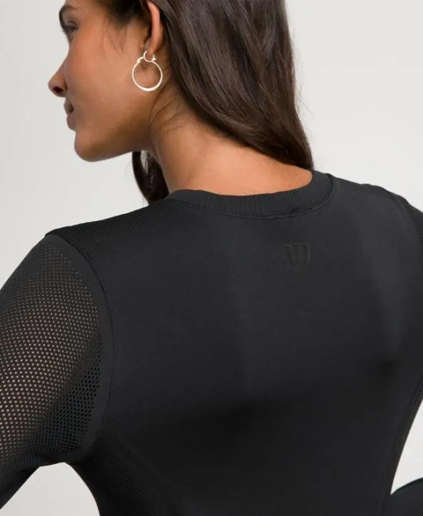 Long Sleeve Tops Women Wilson Pro Seamless LongSleeve Black