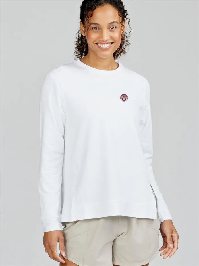 Lounge Women Tasc Performance Riverwalk Sweatshirt 20 8211 LSU