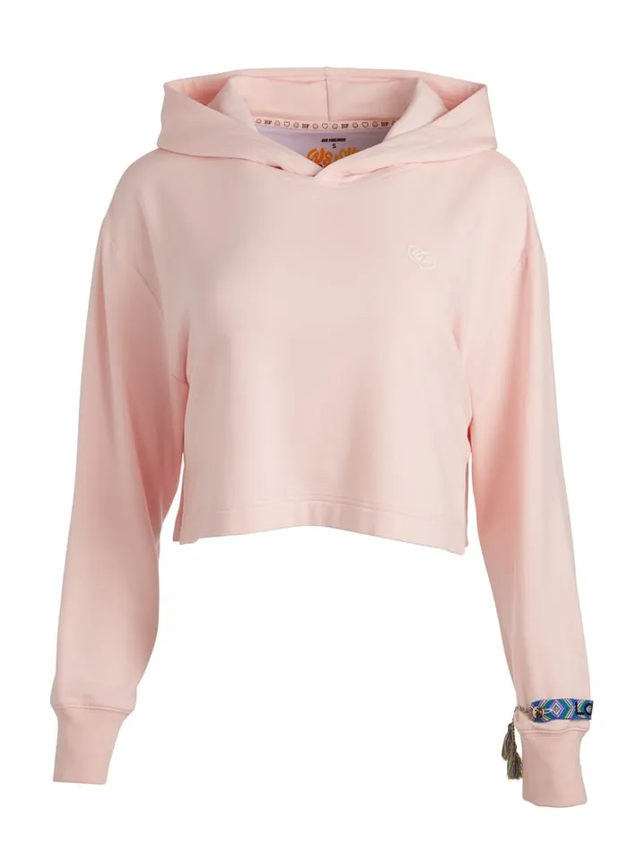 Loungewear Women Alice Olivia Big Feelings Tai Cropped Hoodie Rosy Pink