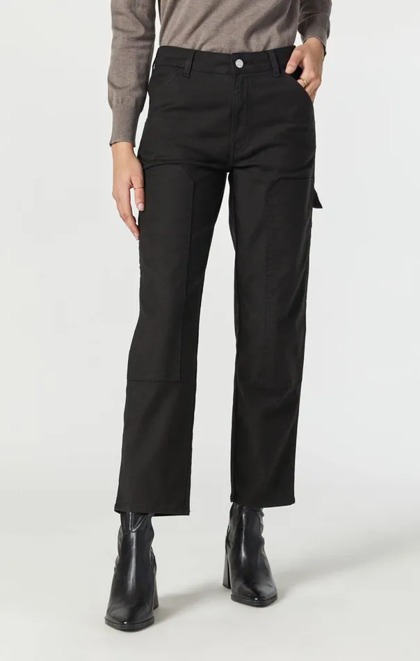 Luisa Straight Leg In Black Luxe Twill Women Mavi Jeans Pants Luisa Straight Leg In Black Luxe Twill Women Mavi Jeans Pants