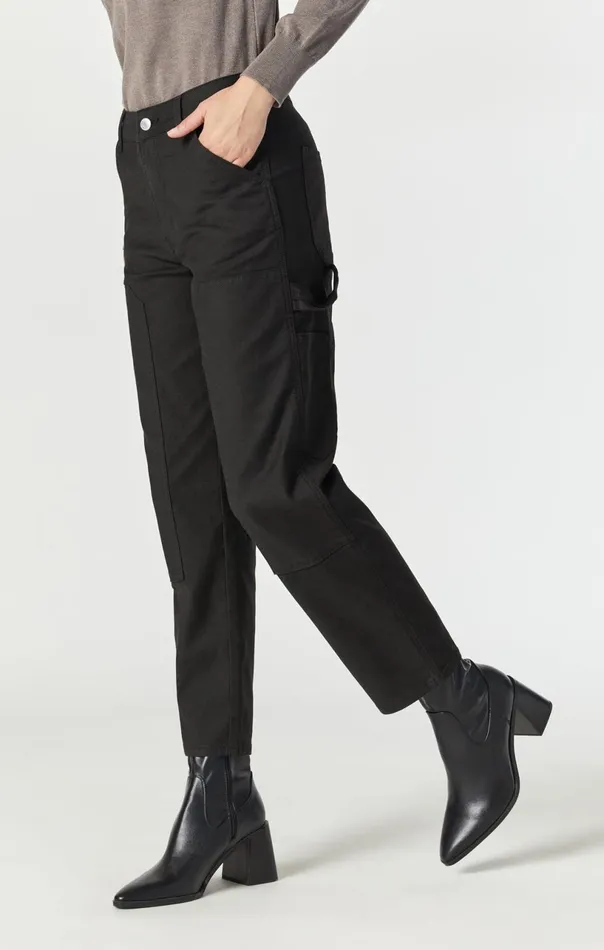 Luisa Straight Leg In Black Luxe Twill Women Mavi Jeans Pants Luisa Straight Leg In Black Luxe Twill Women Mavi Jeans Pants