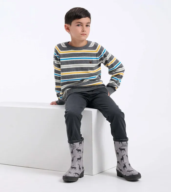 Magestic Elk Matte Kids Rain Boots Hatley