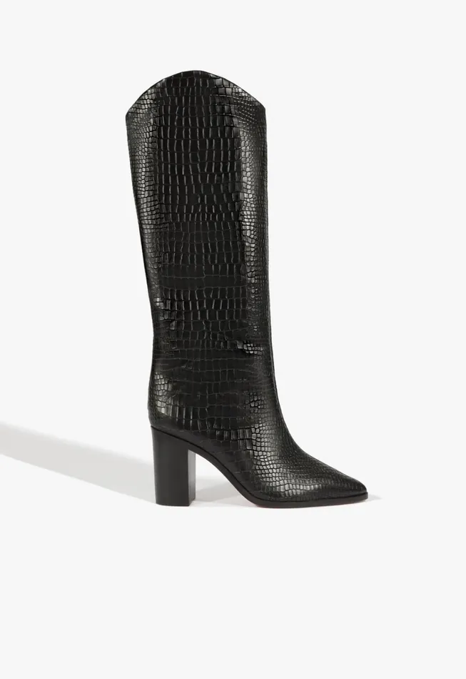 Maryana Block Boot Black Women Schutz Shoes Maryana Boots