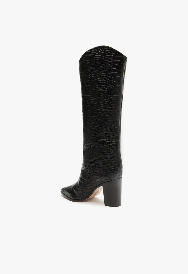 Maryana Block Boot Black Women Schutz Shoes Maryana Boots