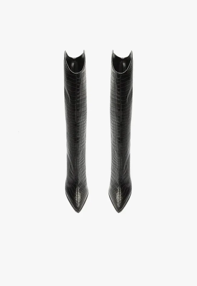 Maryana Block Boot Black Women Schutz Shoes Maryana Boots