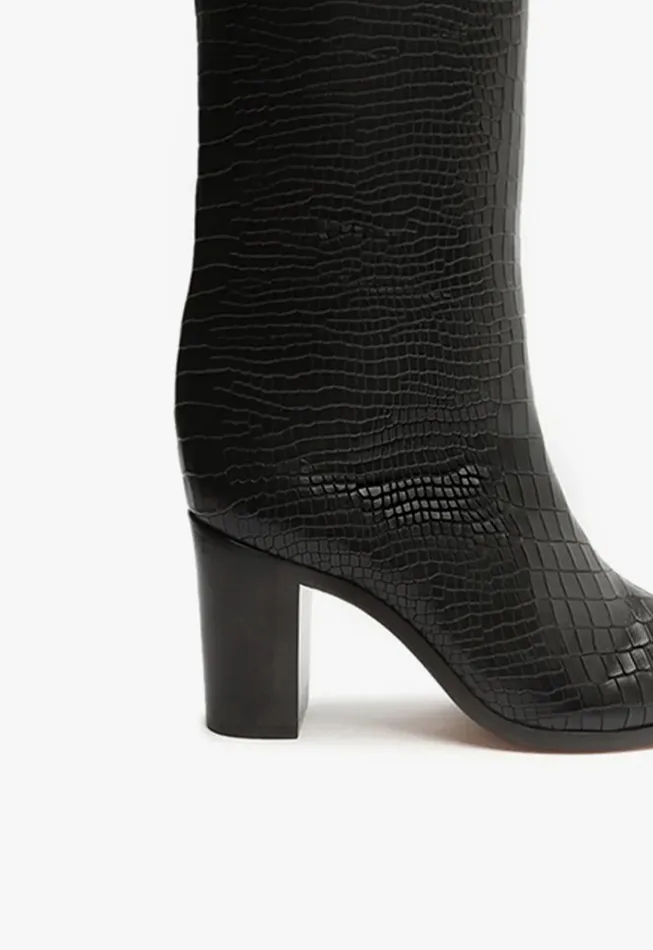 Maryana Block Boot Black Women Schutz Shoes Maryana Boots