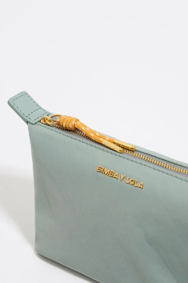 Medium Aquamarine Nylon Trapezium Makeup Case Lake Green Women Bimba Y Lola Vanity Pouches Medium Aquamarine Nylon Trapezium Makeup Case Lake Green Women Bimba Y Lola Vanity Pouches