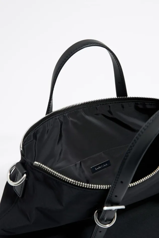 Medium Black Nylon Shopper Bag Black Women Bimba Y Lola Crossbody Bags Medium Black Nylon Shopper Bag Black Women Bimba Y Lola Crossbody Bags