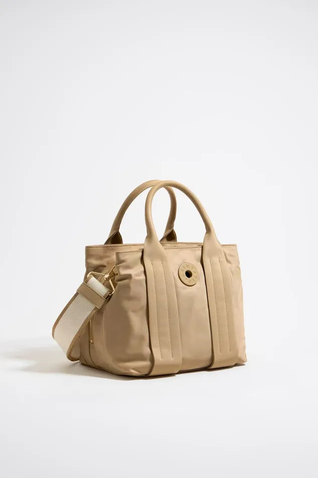 Medium Tan Nylon Bag Tan Women Bimba Y Lola Crossbody Bags