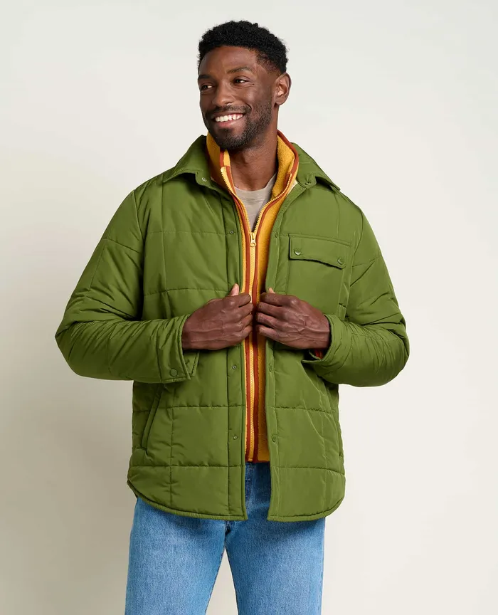 Men8217s Jackets and Layers ToadandCo Spruce Wood Shirt Jacket Chive